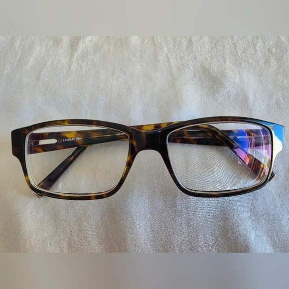 Lacoste LA1204T Tortoiseshell Rectangular Glasses -3.50 Rx - Picture 11 of 12